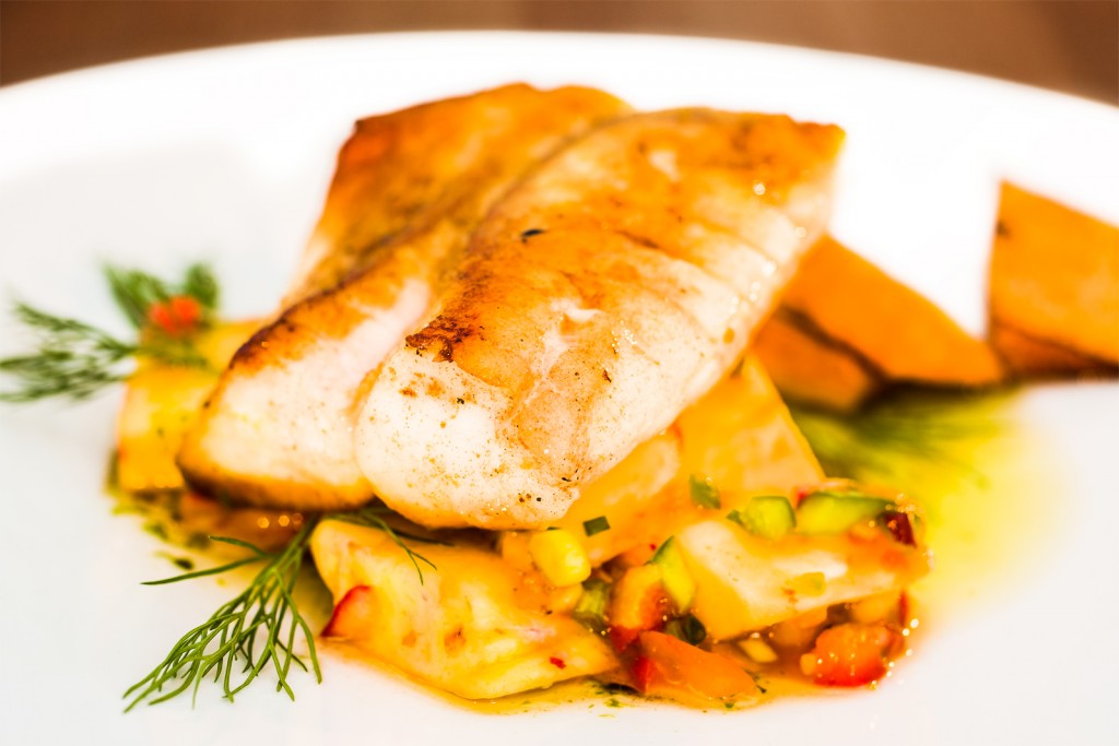 Rotbarsch mit Ananasalsa und gebackenem Kürbis | Icefresh Seafood